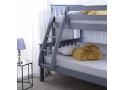 Grey Painted Wood Triple Sleeper. 3ft & 4ft Wooden Bunk Bed 2